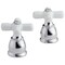 Peerless Other Single Metal Cross Handle Kit With Button And Screw RP41678 - alternate 1